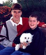 Ryan, Michael & CK Bichon Frise "Cuddles"